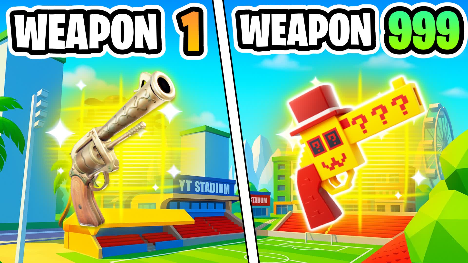 BRAINROT CITY🔫 ONE SHOT⭐️GUN GAME 🎯 — Fortnite Creative map
