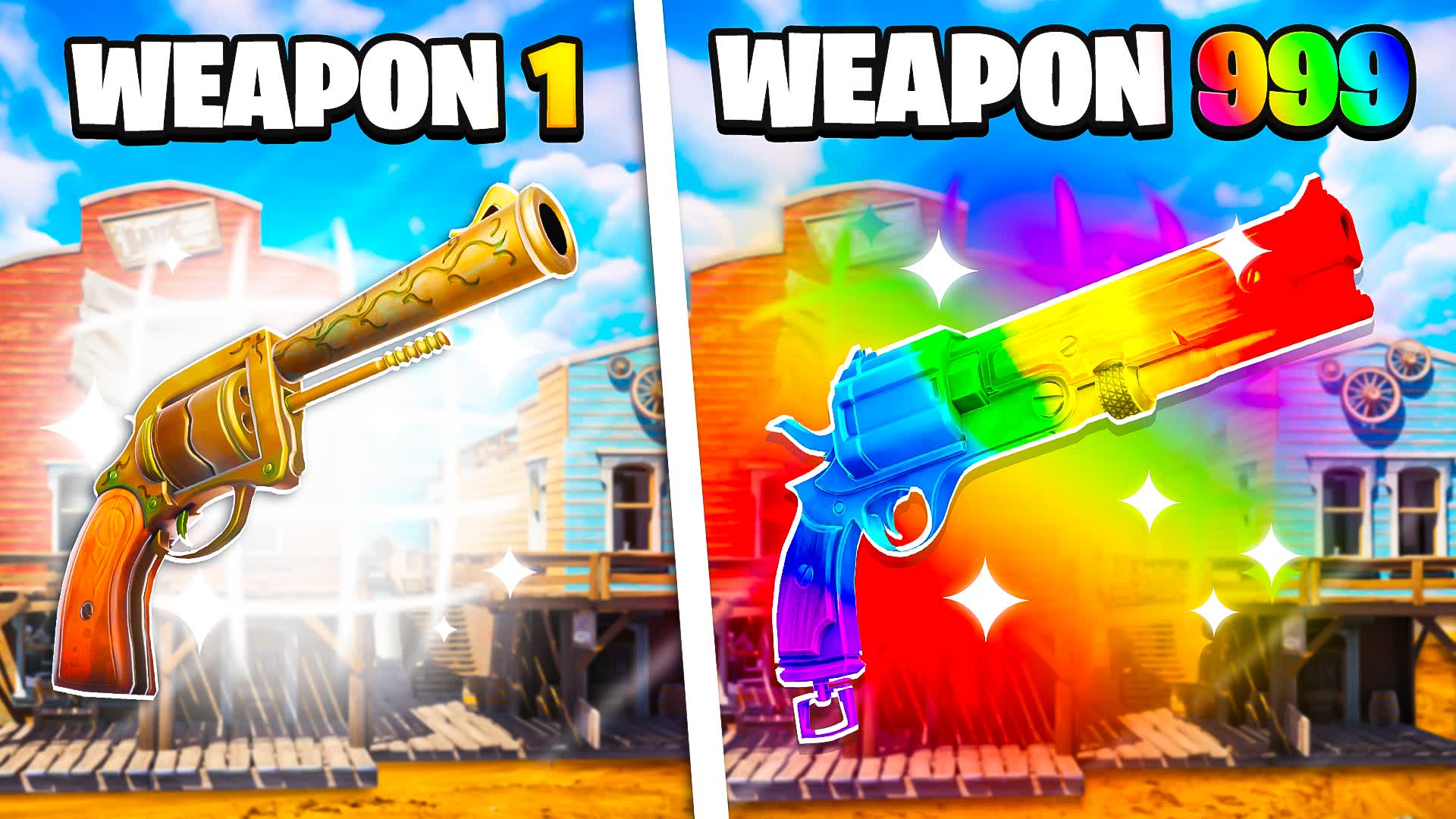 Wild West Gun Game — Fortnite Creative map