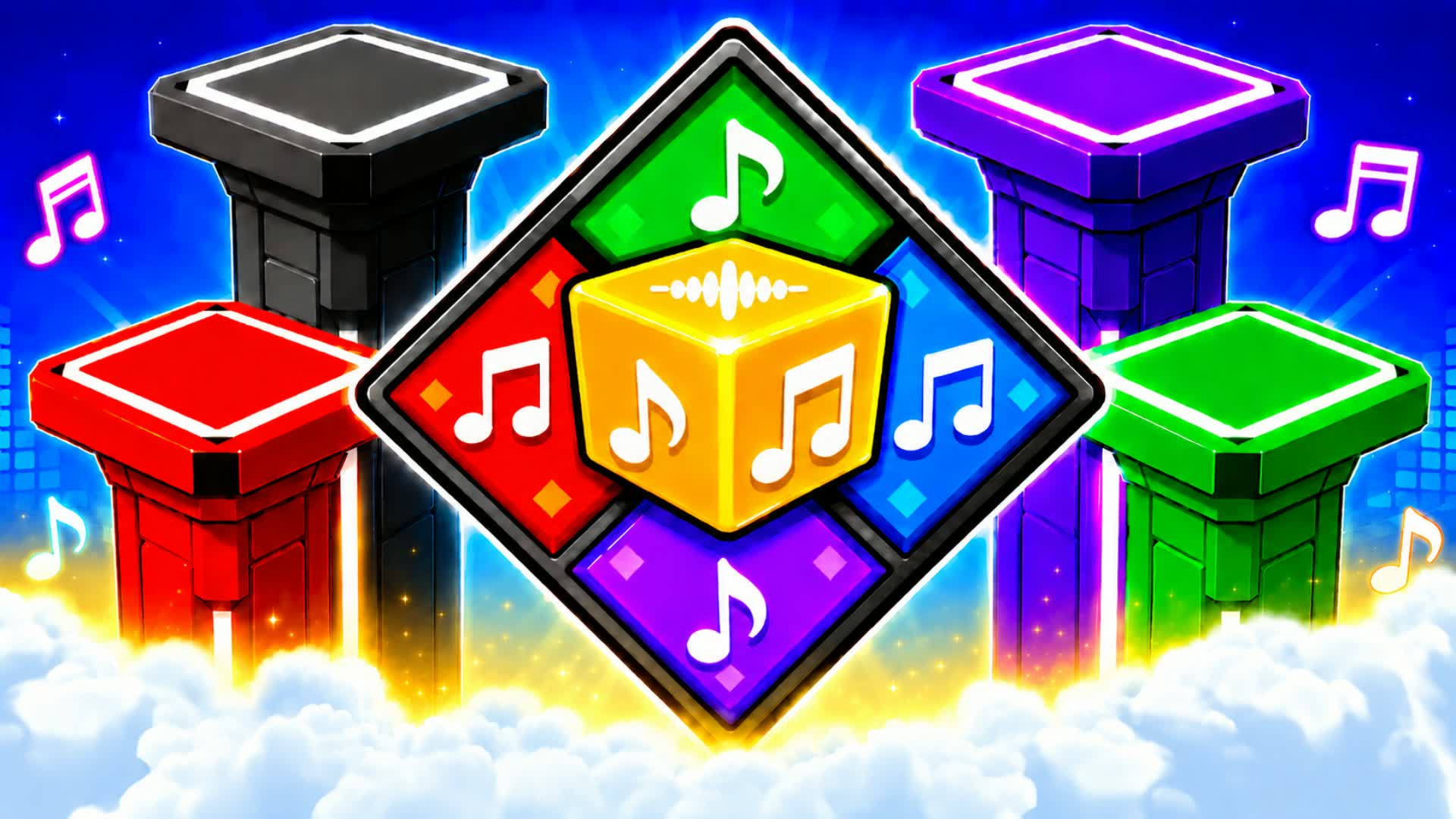 Music Block Pillars β (FFA) β Fortnite Creative map