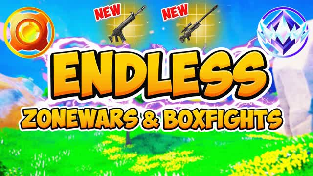 ENDLESS ZONE WARS & BOX FIGHTS β Fortnite Creative map