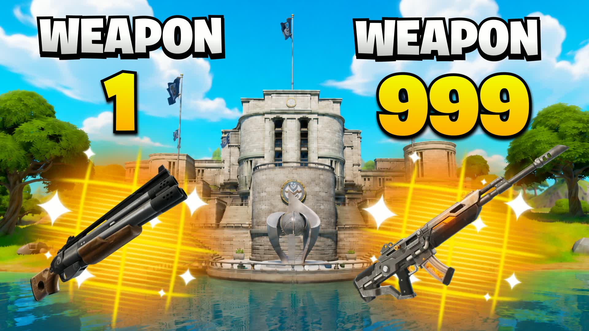 CHAOS DRIVE🔫GUN GAME🎯ONE SHOT — Fortnite Creative map