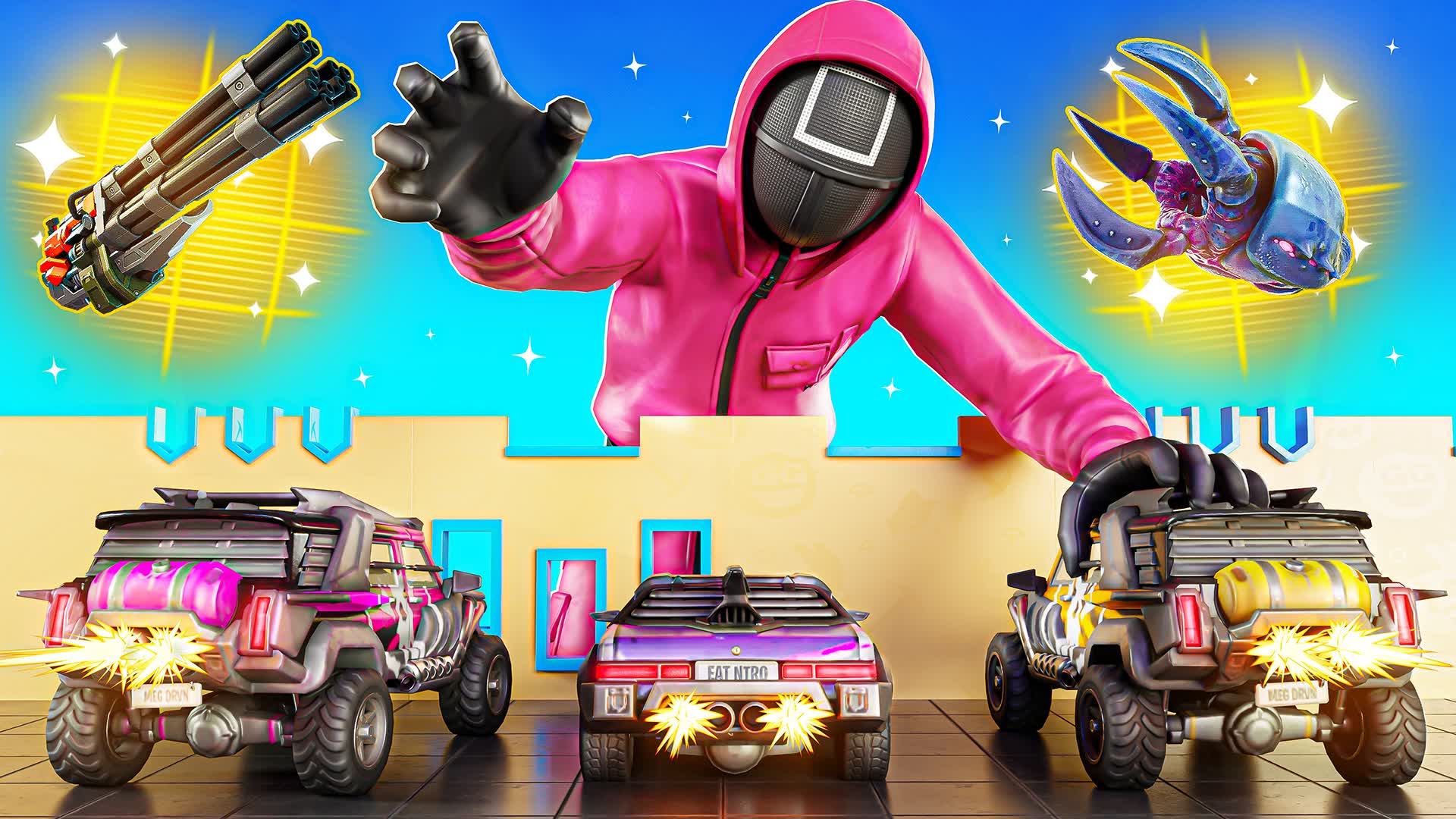 SQUID GAME - FREE FOR ALL π¦β + BOSSES β Fortnite Creative map
