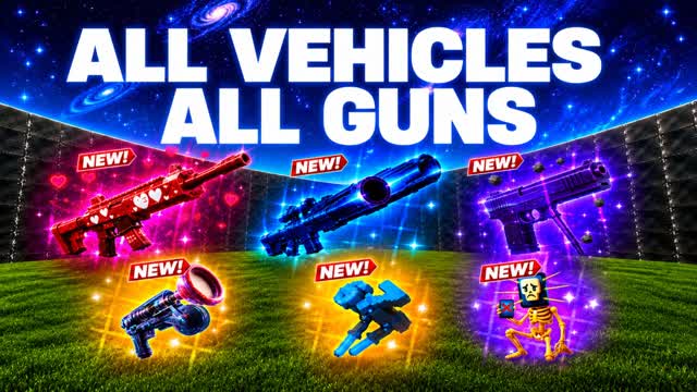 1V1 ALL GUNS & VEHICLES — Fortnite Creative map