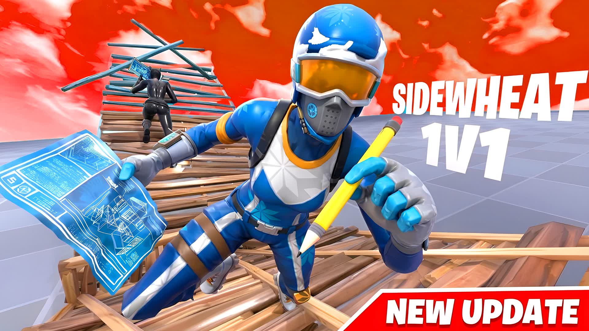 SIDEWHEAT 1V1 BUILD FIGHT β Fortnite Creative map