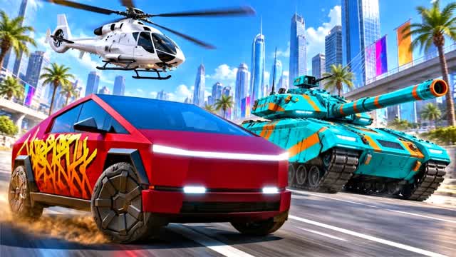๐DRIVE CITY TMNT โ Fortnite Creative map