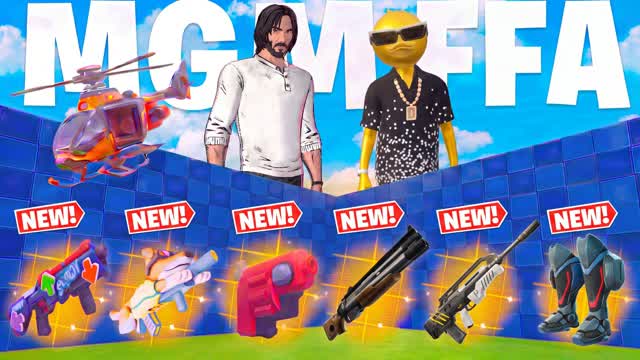 MGM 1V1 FFA - ALL GUNS & VEHICLES — Fortnite Creative map