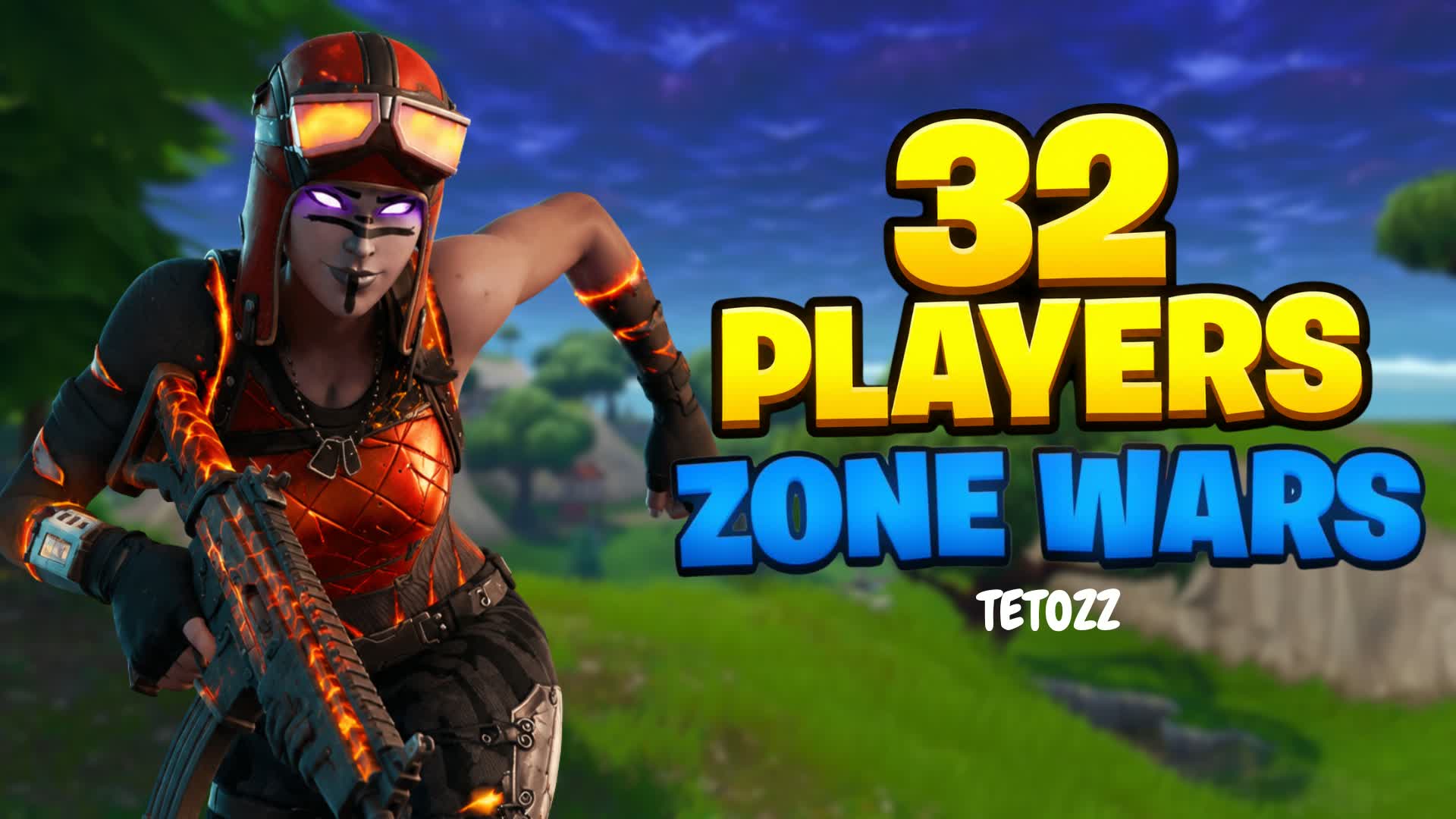 TETOZZ 32 PLAYERS ZONE WARS — Fortnite Creative map