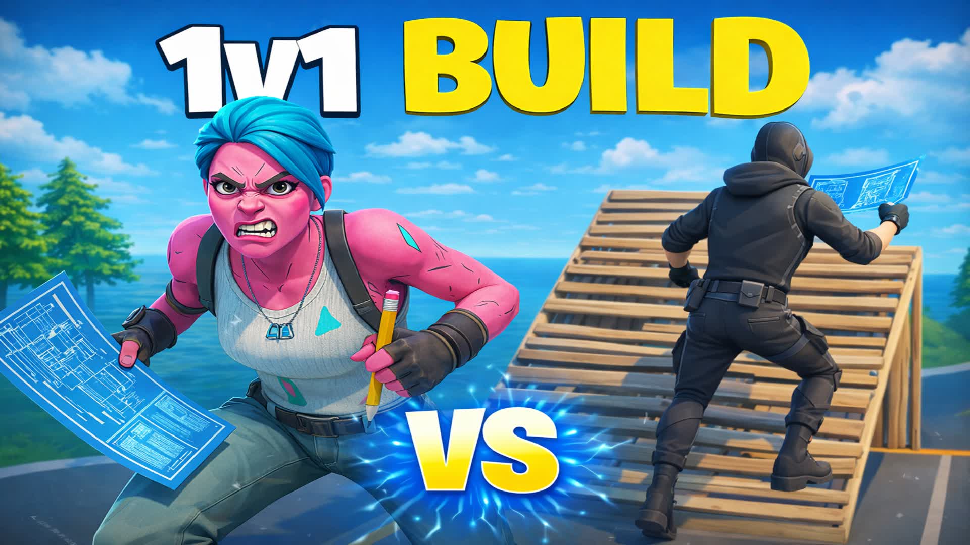 1v1 2v2 戦い — Fortnite Creative map