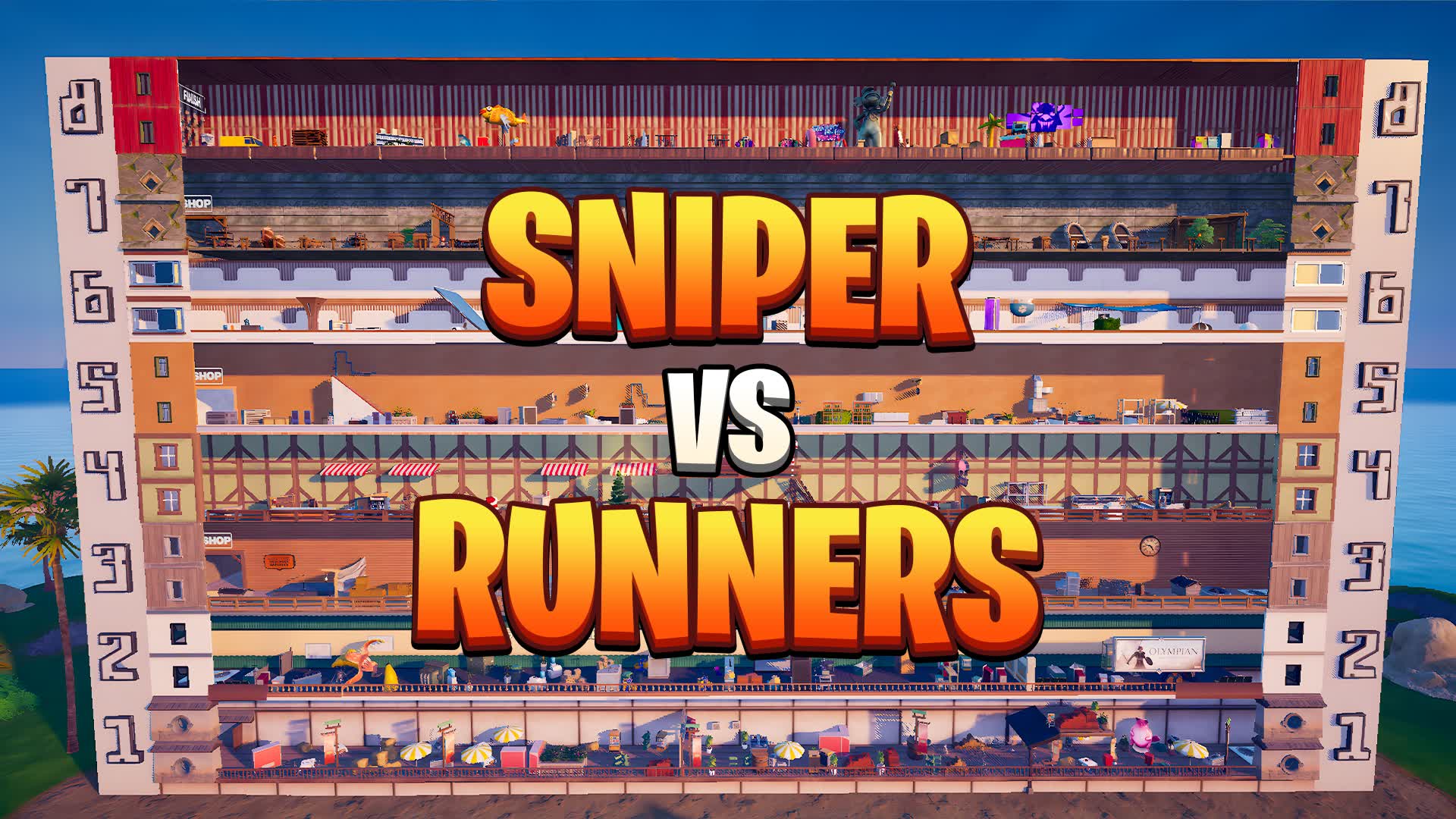 SNIPER VS RUNNER - NEW SEASON — Fortnite Creative map