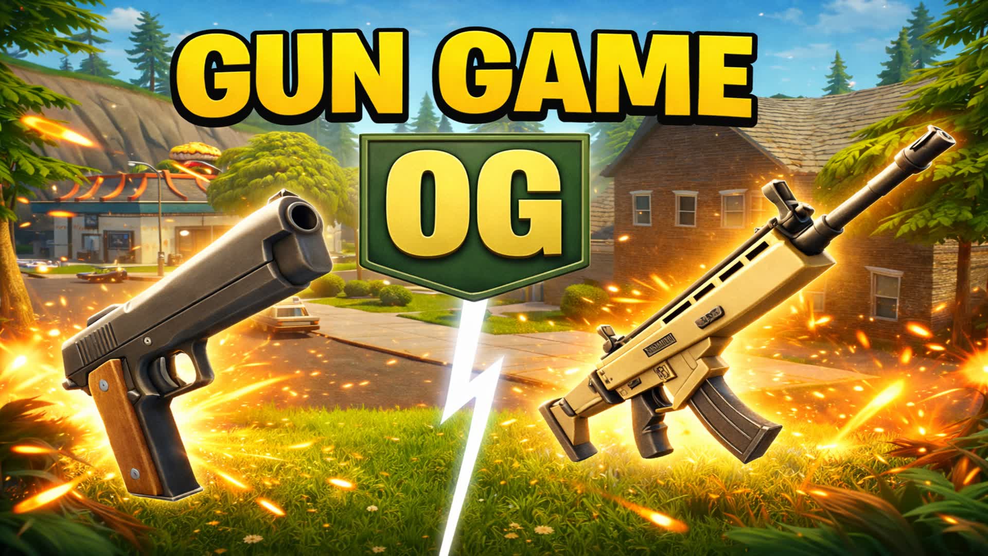 Greasy Grove GUN GAME OG — Fortnite Creative map