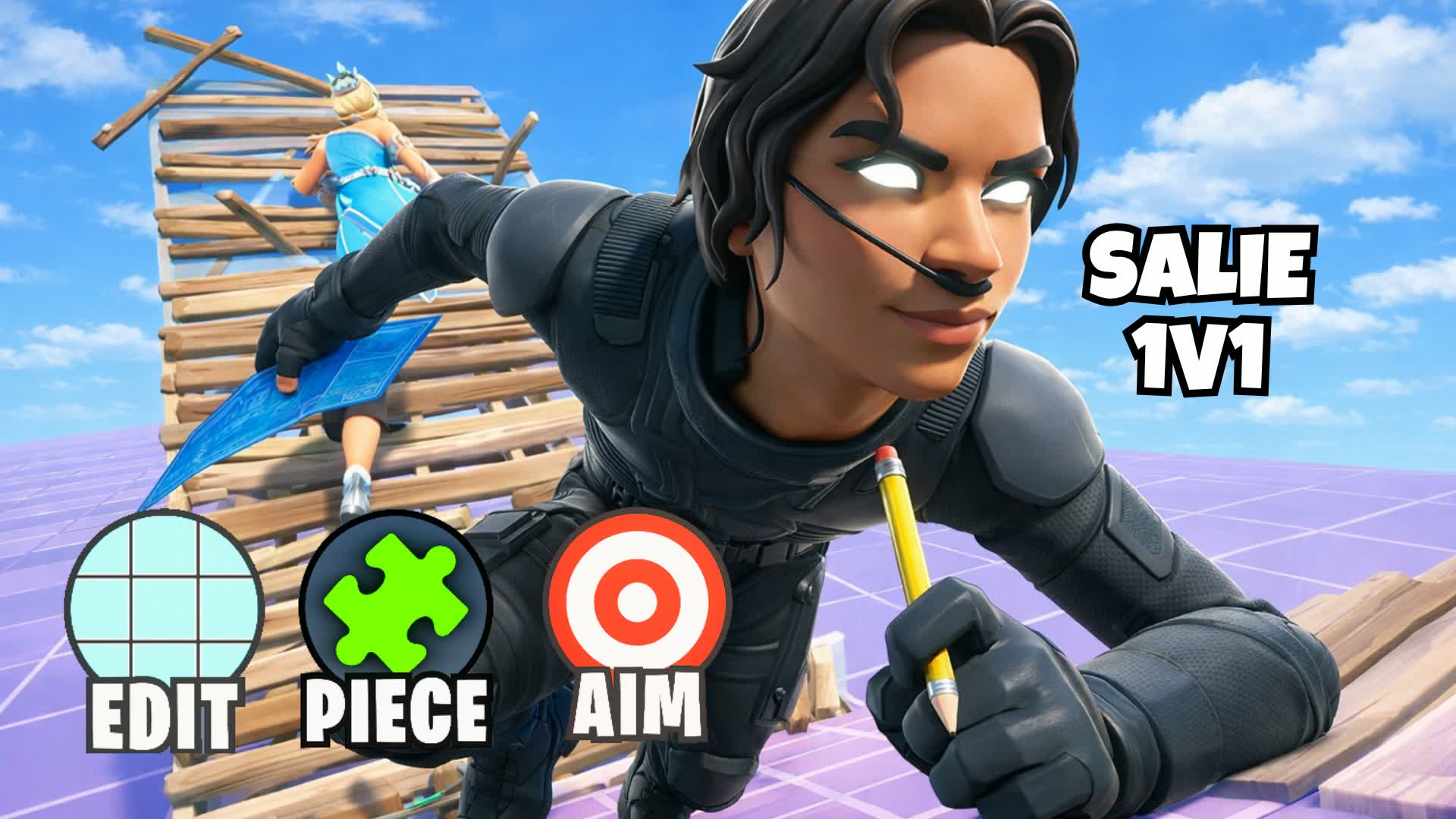 SALIE 1V1 BUILD FIGHTS (200 PUMPS) — Fortnite Creative map