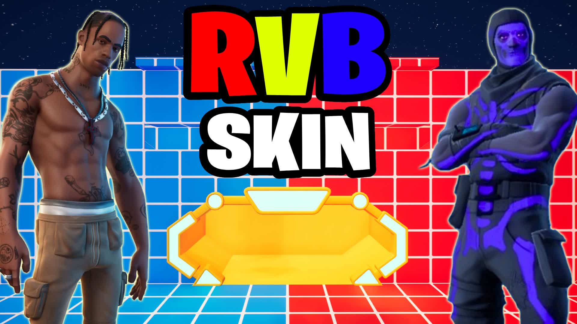 RED VS BLUE SKIN RVB — Fortnite Creative map