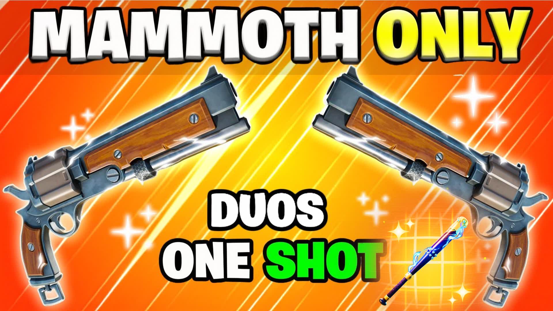 MAMMOTH PISTOL ONLY π― DUOS ONE SHOT β Fortnite Creative map