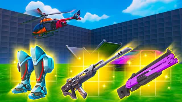 1V1 WITH EVERY GUN β Fortnite Creative map