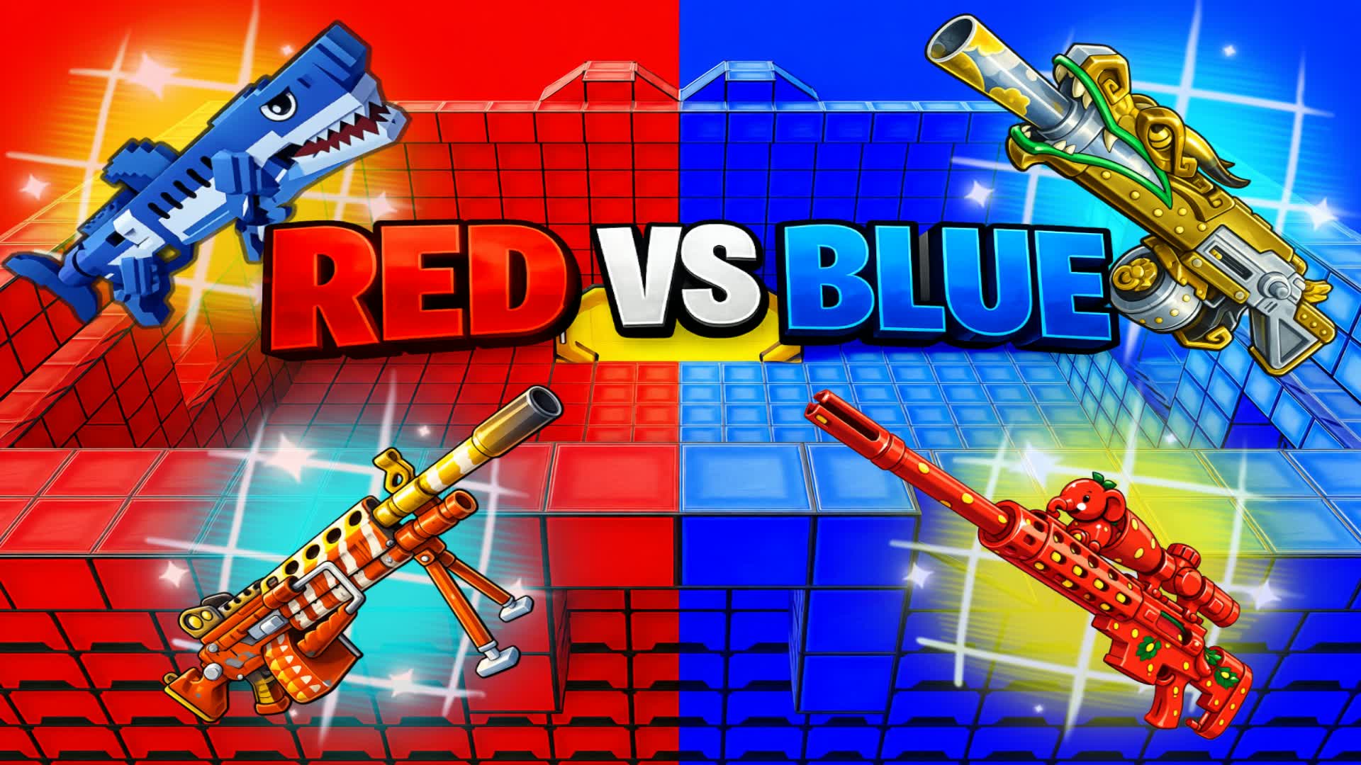 RED VS BULE — Fortnite Creative map