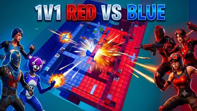 Red VS Blue 1V1 Build Fight — Fortnite Creative map