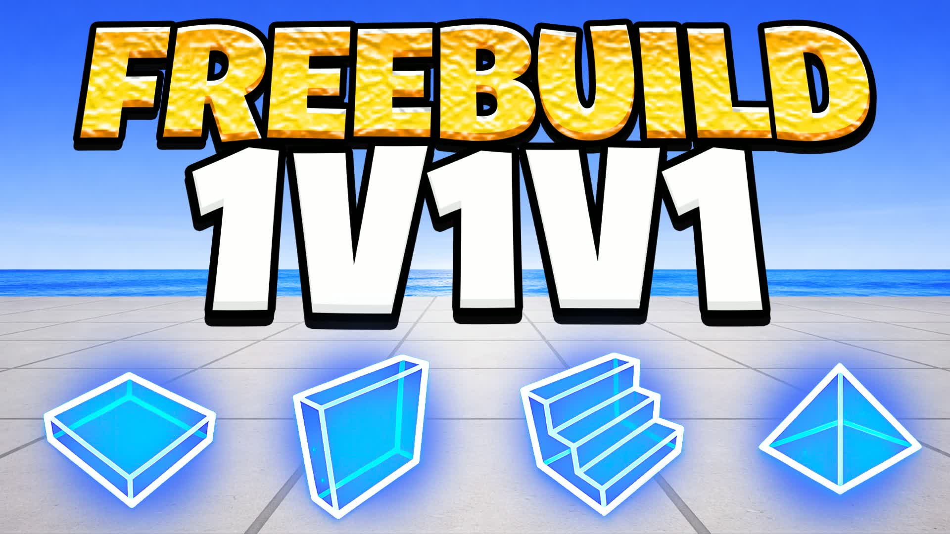 1V1V1 1V1 FREE BUILD β Fortnite Creative map