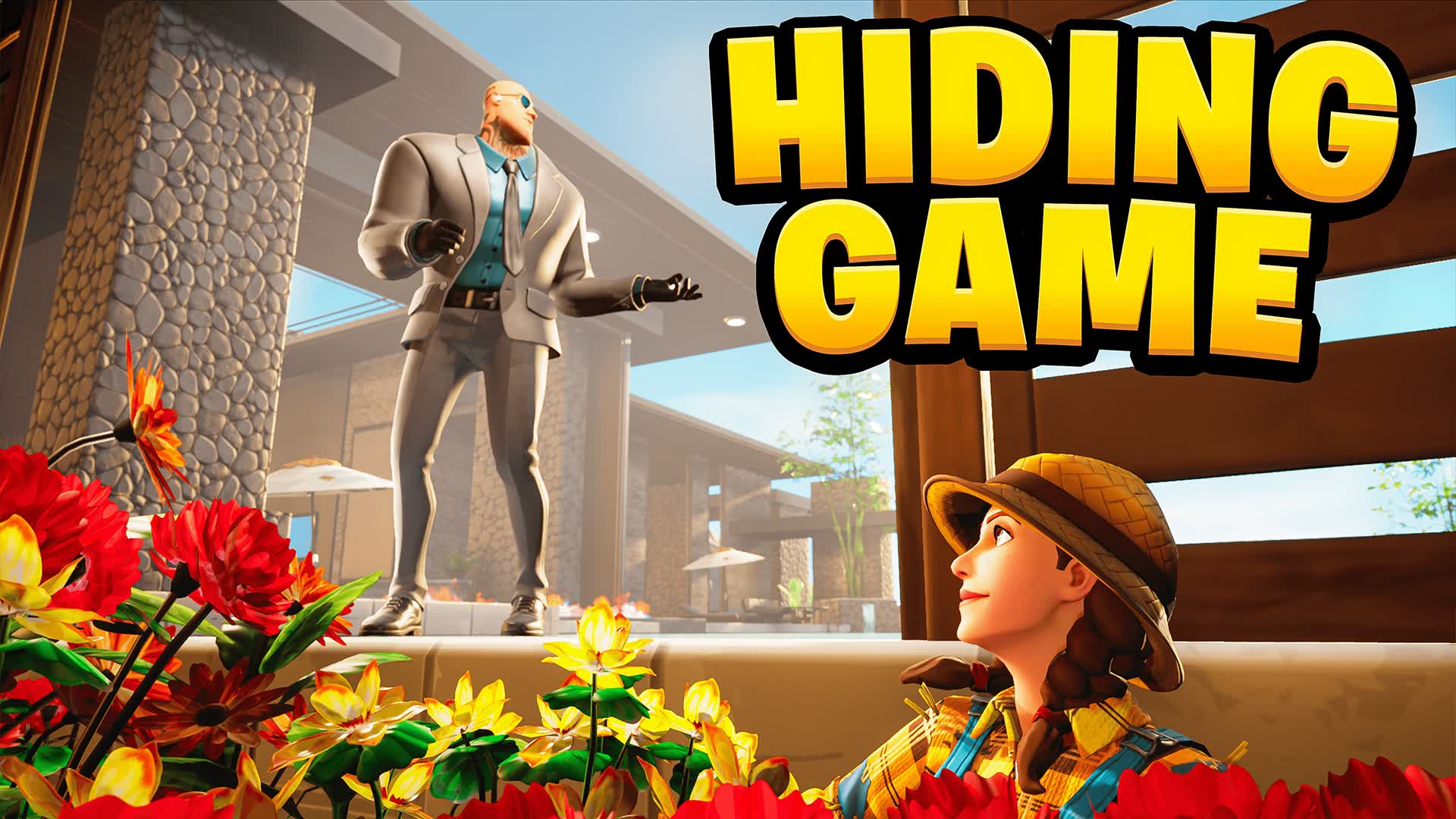 🏡MANSION MAYHEM HIDE AND SEEK👀 — Fortnite Creative map