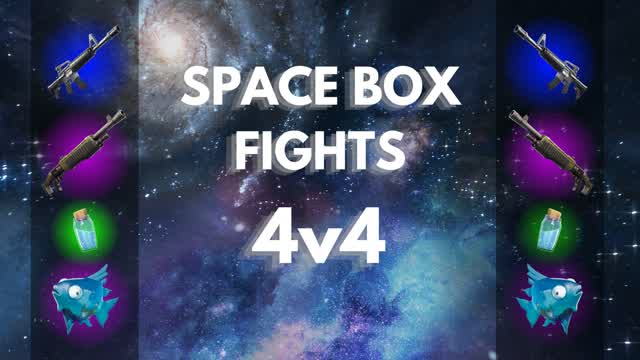 Space Box Fight 4v4 — Fortnite Creative map