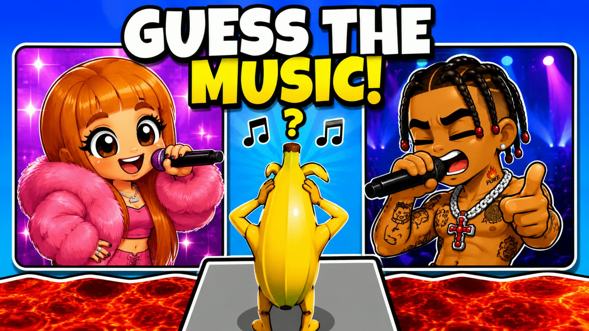 GUESS THE MUSIC ๐ค โ Fortnite Creative map