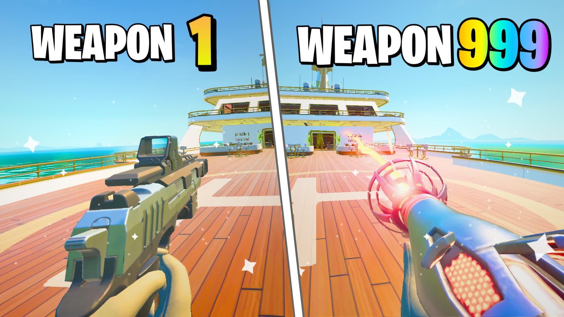 ⭐2025 FIRST PERSON GUN GAME ✨ THE YACHT — Fortnite Creative map
