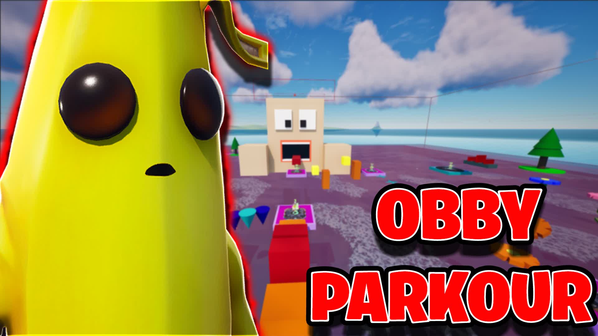 FUNNY OBBY PARKOUR — Fortnite Creative map