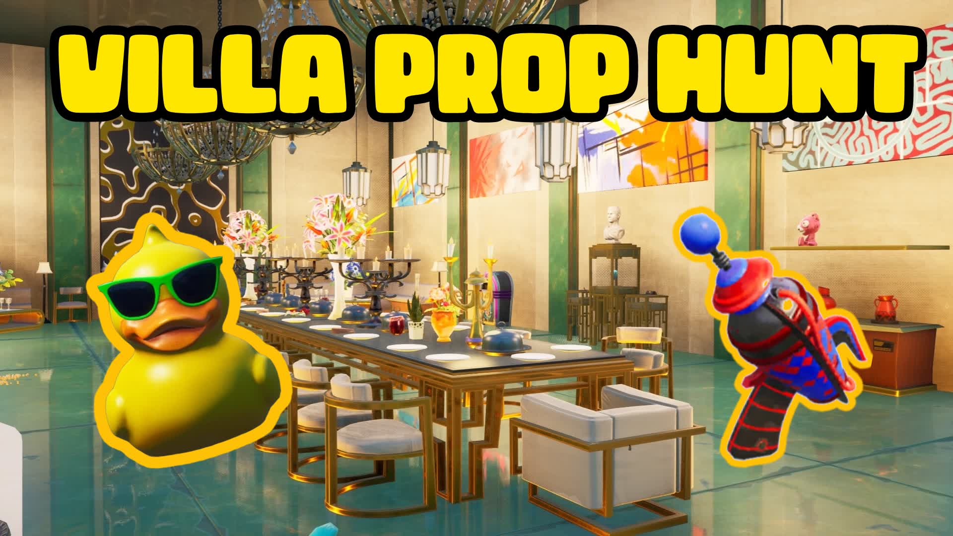 PROP HUNT VILLA 🧸 — Fortnite Creative map