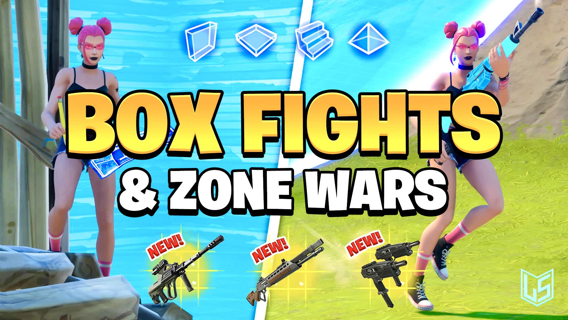 BOX FIGHTS & ZONE WARS β Fortnite Creative map