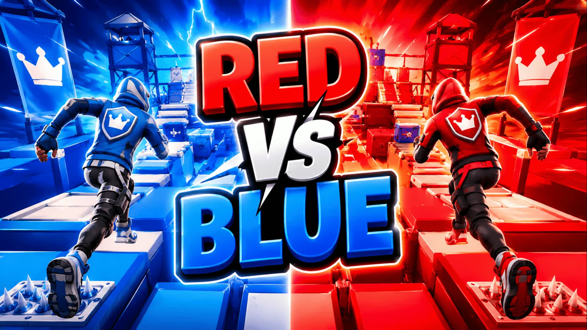 Red VS Blue ObbyParkour โ Fortnite Creative map