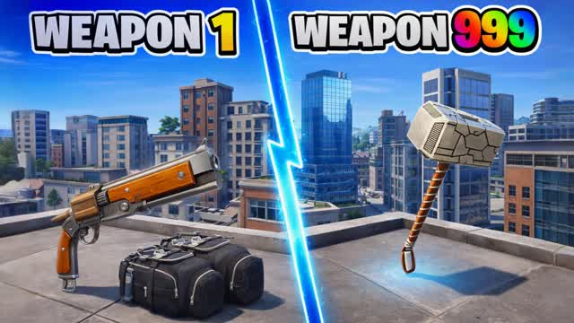 SUPER TILTED GUN GAME 🎯 ONE SHOT — Fortnite Creative map