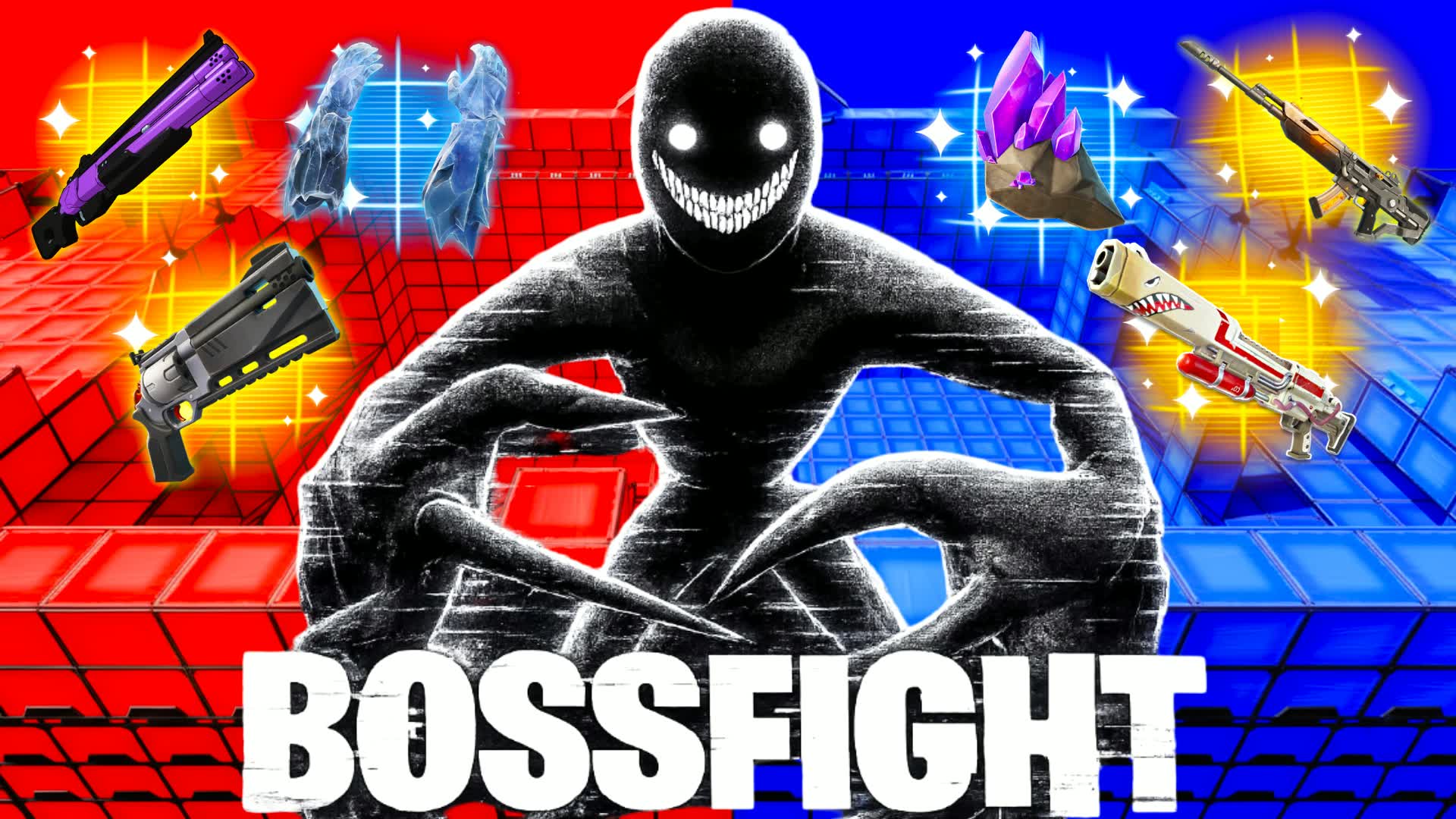RED VS BLUE BACKROOMS BOSSFIGHT SMILER — Fortnite Creative map