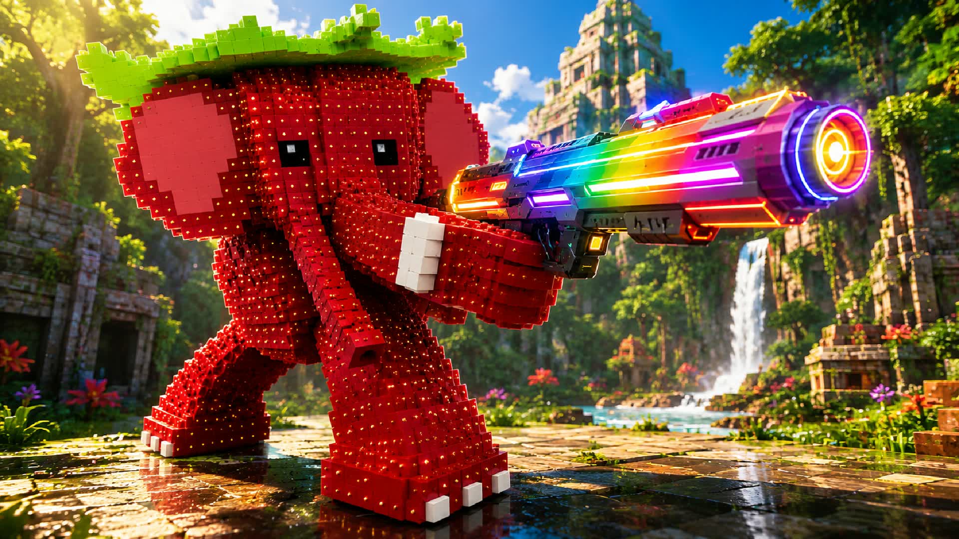 strawberry elephant PRISON CHALLENGE UNC β Fortnite Creative map