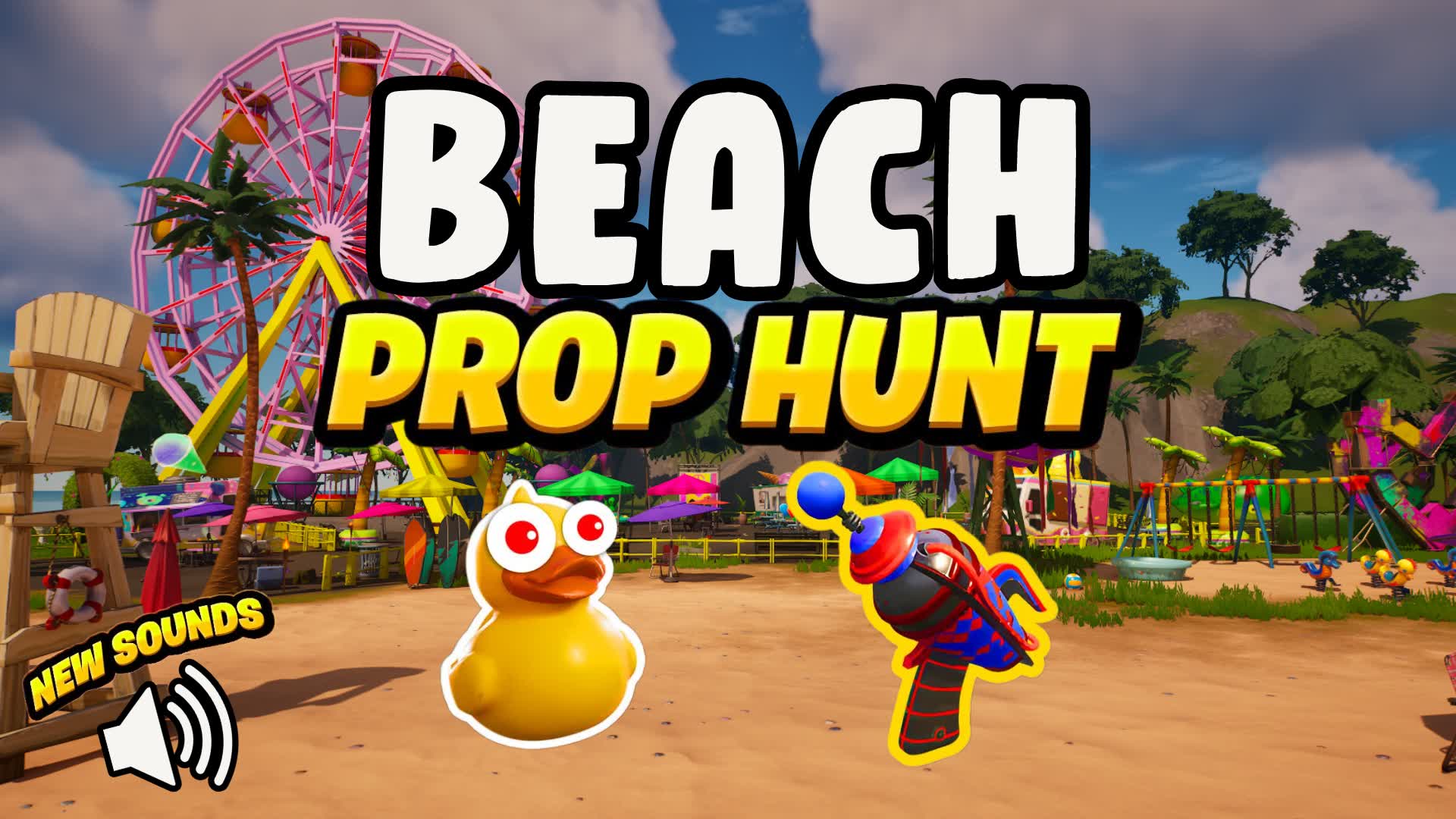 BEACH PROP HUNT ποΈ β Fortnite Creative map