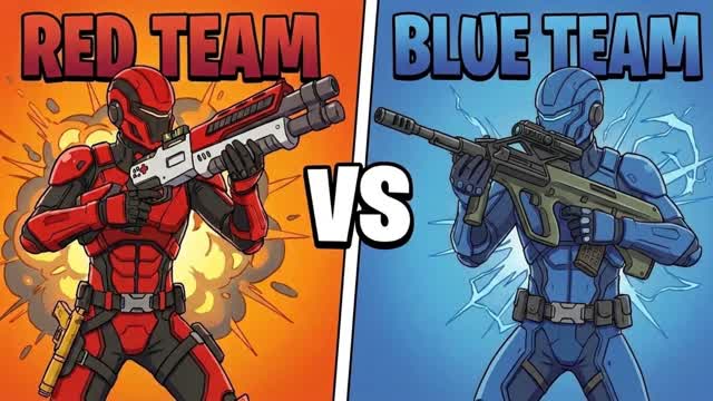 Red vs blue (quentin_244) — Fortnite Creative map
