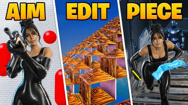 🎯Aim Edit Piece & 1v1 Freebuild — Fortnite Creative map