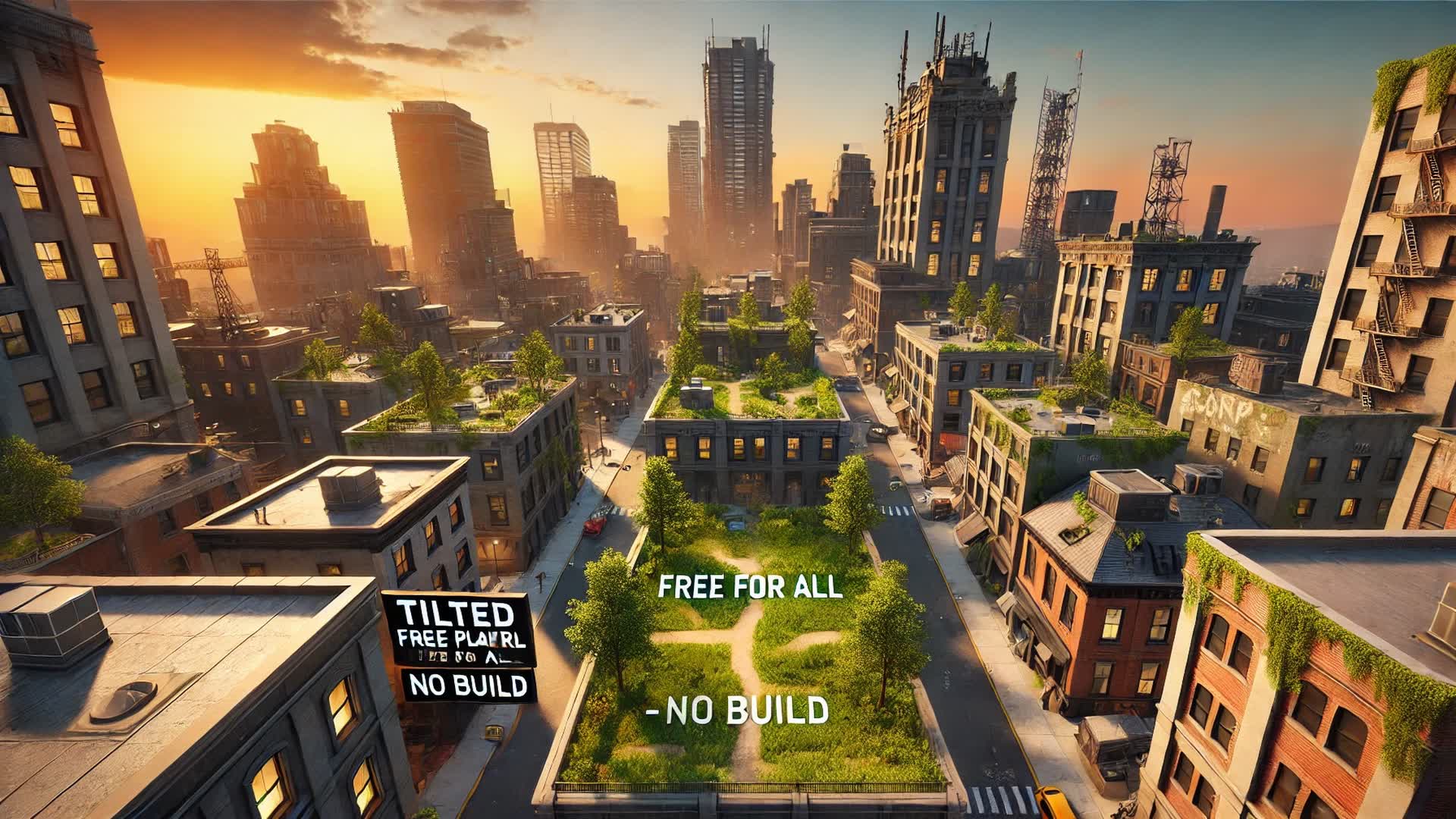 Tilted 8-Player Free For All (no build) — Fortnite Creative map