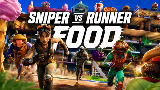 π SNIPER VS RUNNER - FOOD π β Fortnite Creative map