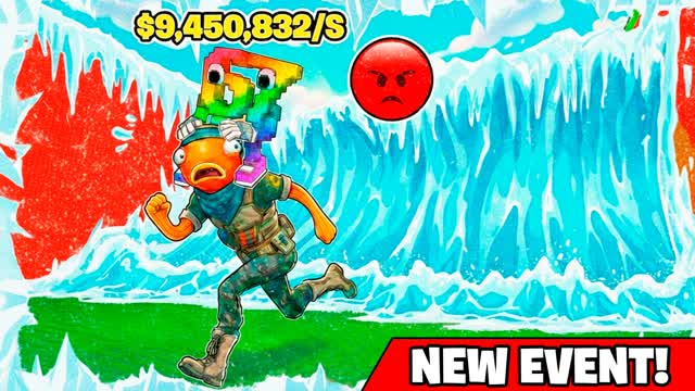 Escape Tsunami with Brainrots! — Fortnite Creative map