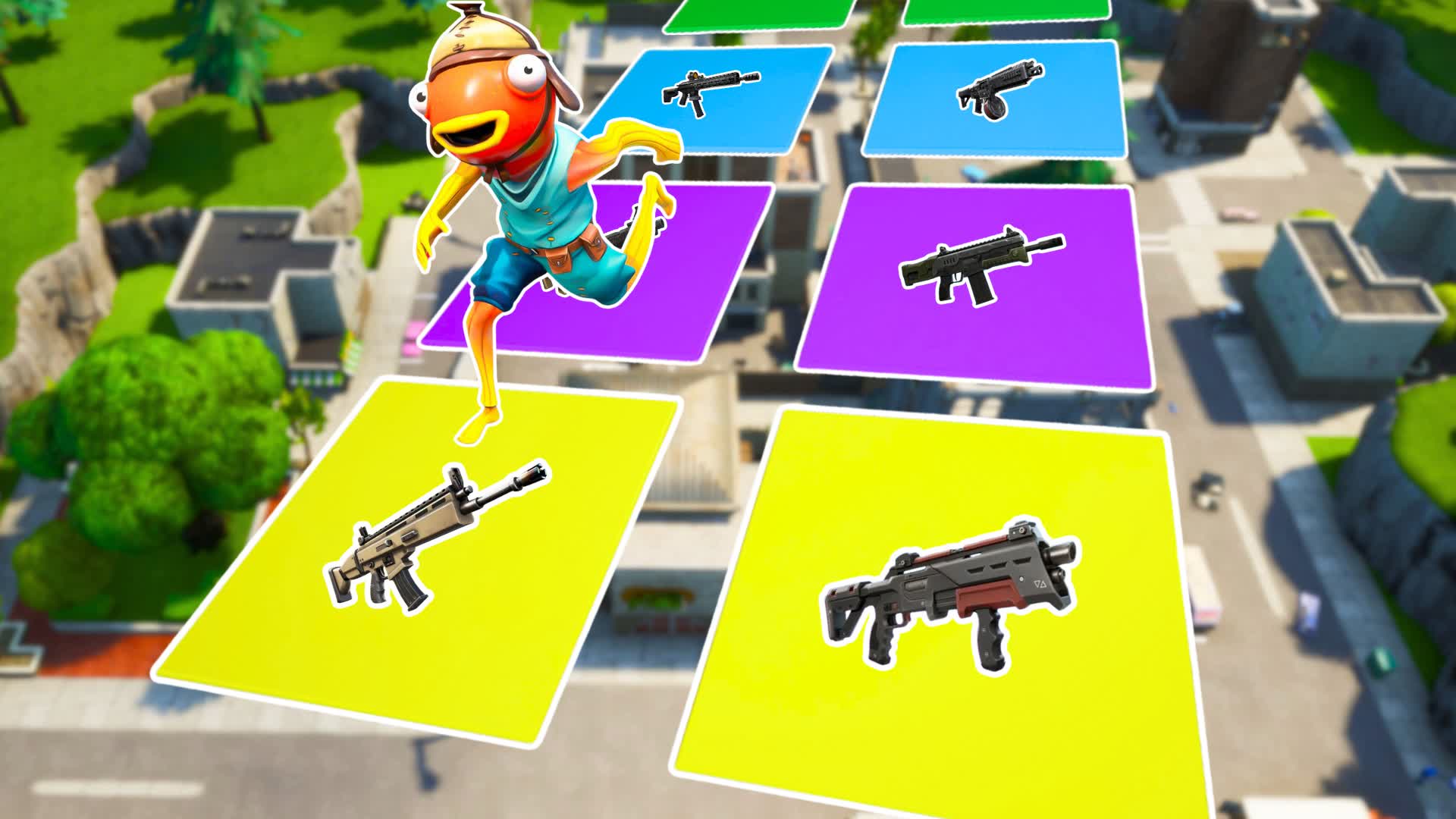 Glass Bridge Tilted Zone Wars — Fortnite Creative map