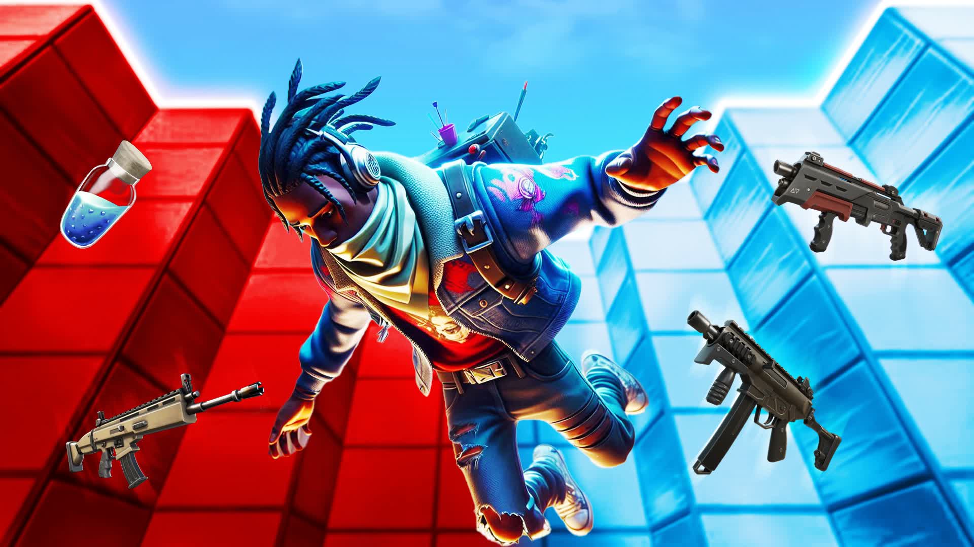 MEGA PIT - FREE FOR ALL β Fortnite Creative map