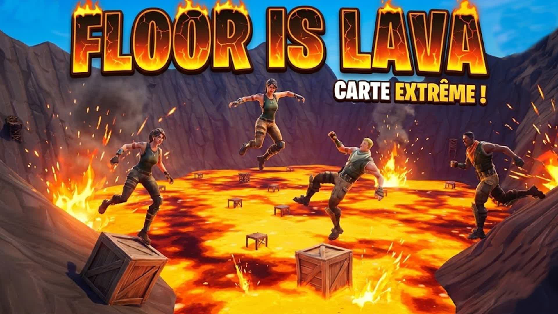 FFA Floor Is Lava🔥ORRYLIVE — Fortnite Creative map