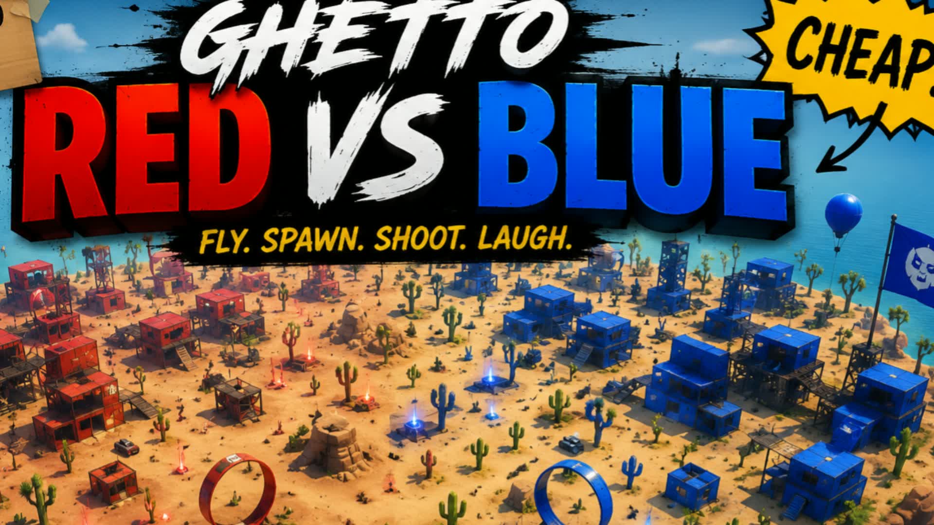 red v blue mini desert brainrot — Fortnite Creative map