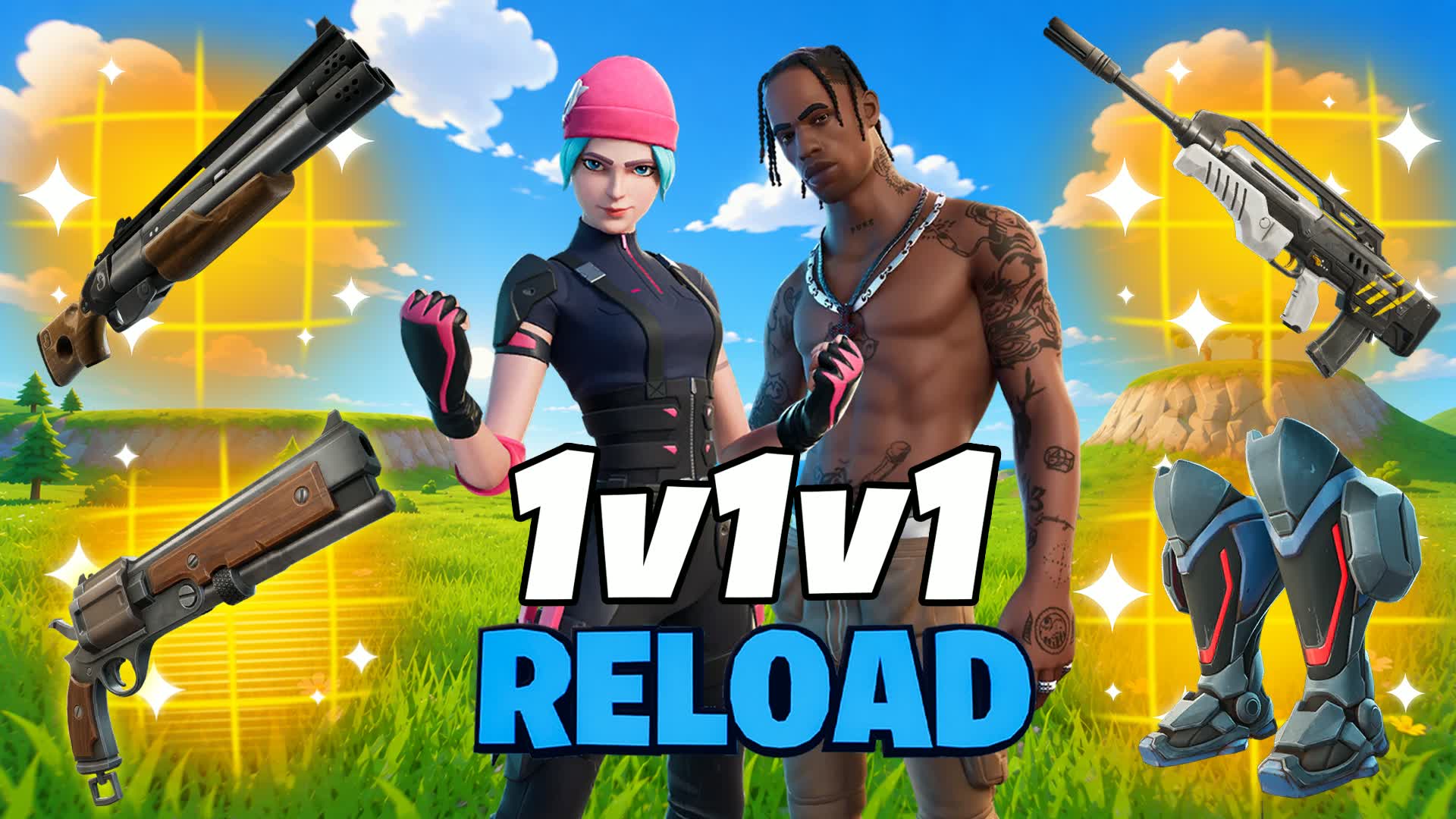 1V1V1 CRAZY Reload — Fortnite Creative map