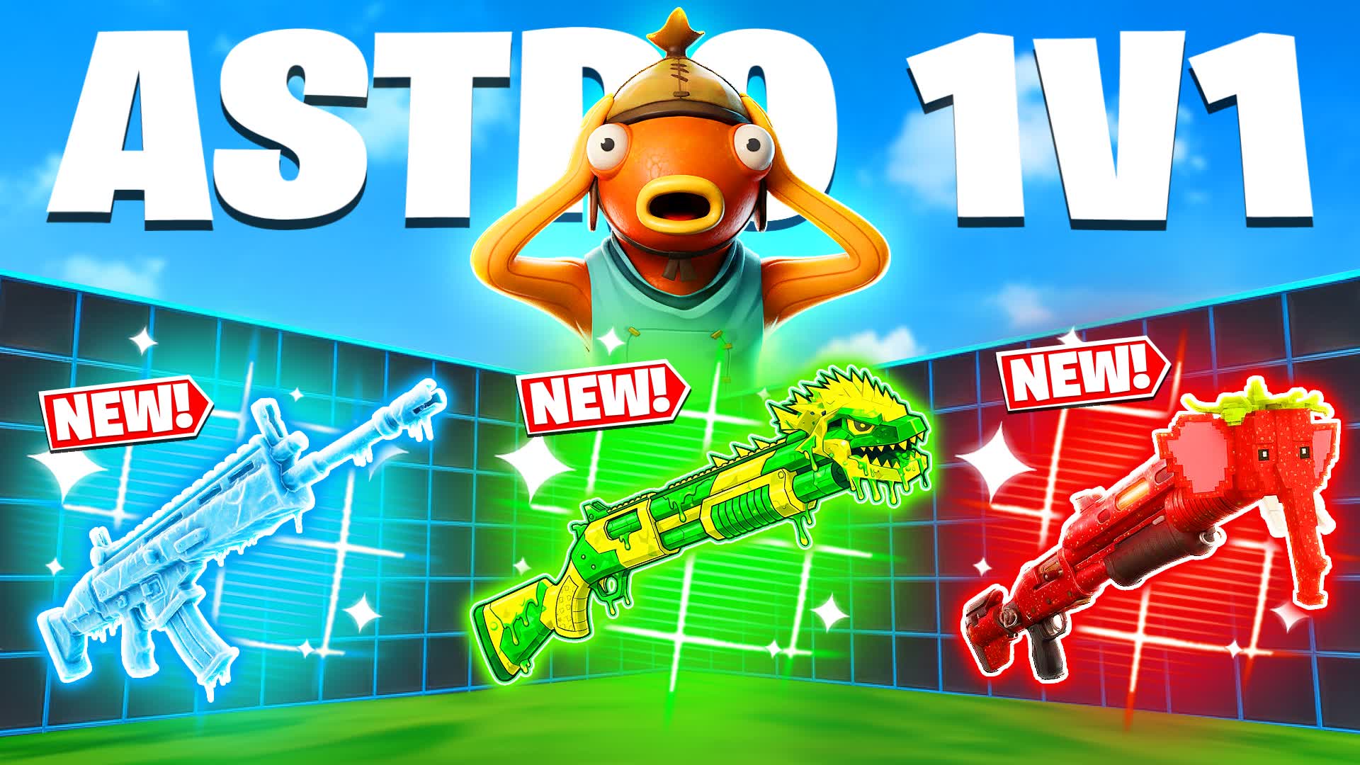 ASTRO 1V1 FFA - ALL GUNS & VEHICLES β Fortnite Creative map