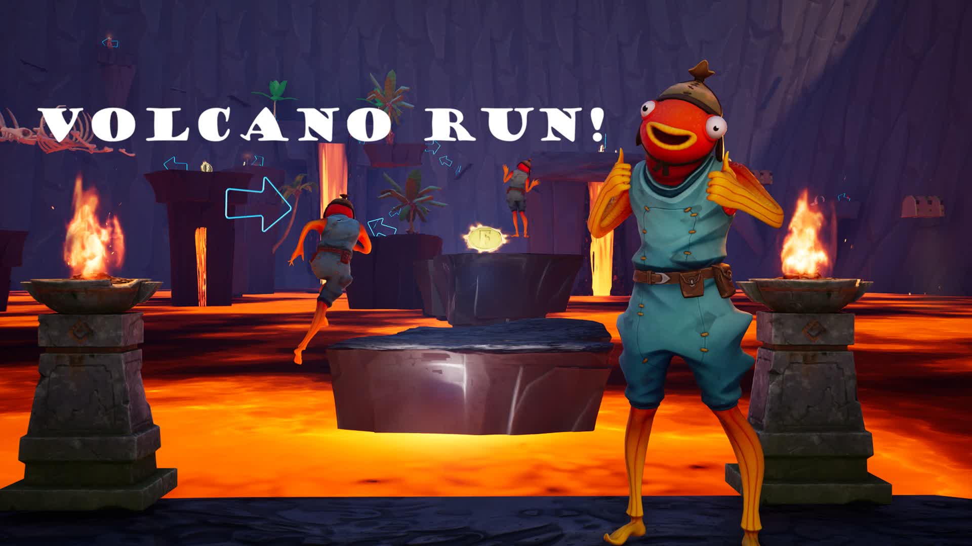 Volcano Run! — Fortnite Creative map