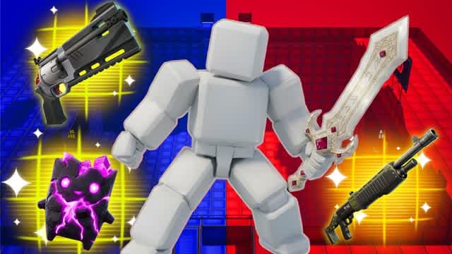 CRAZY MESSI RED VS BLUE ๐ด๐ต UNC 669 โ Fortnite Creative map