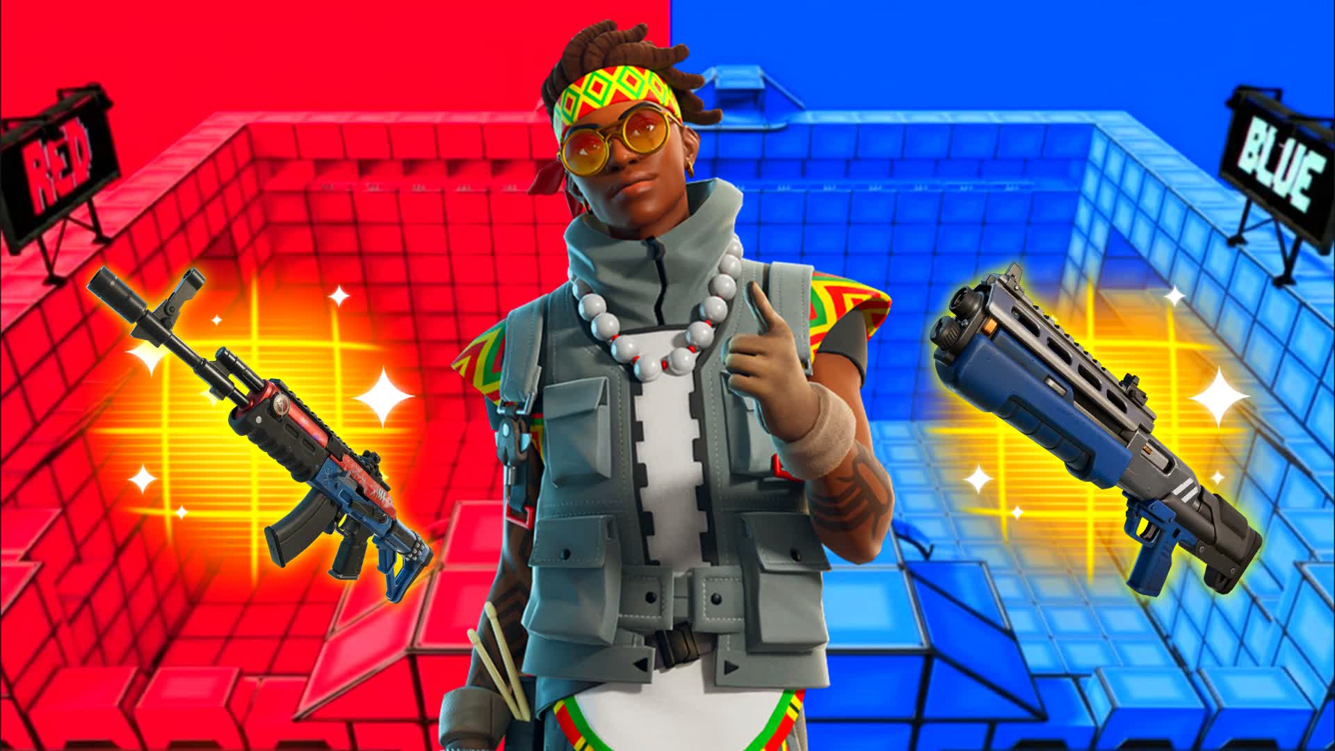PICK A SIDE RVB — Fortnite Creative map