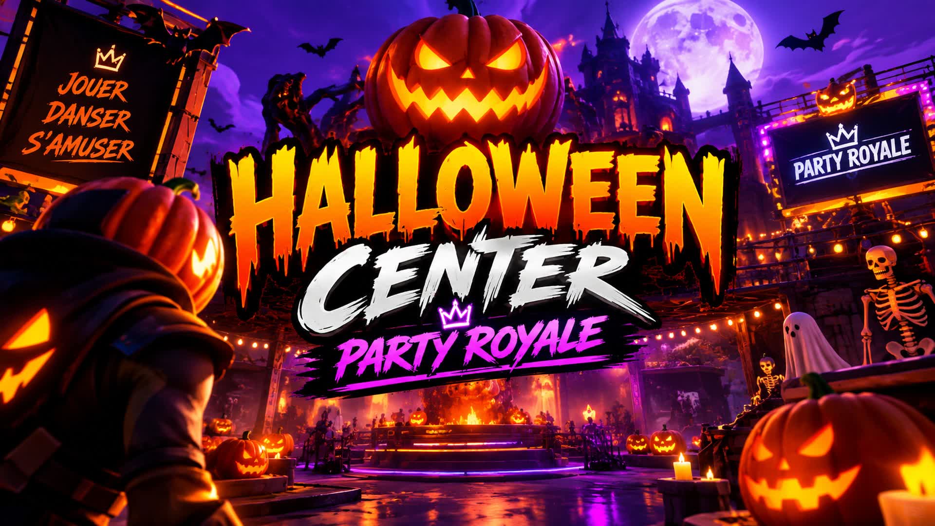 halloween center party Royale — Fortnite Creative map