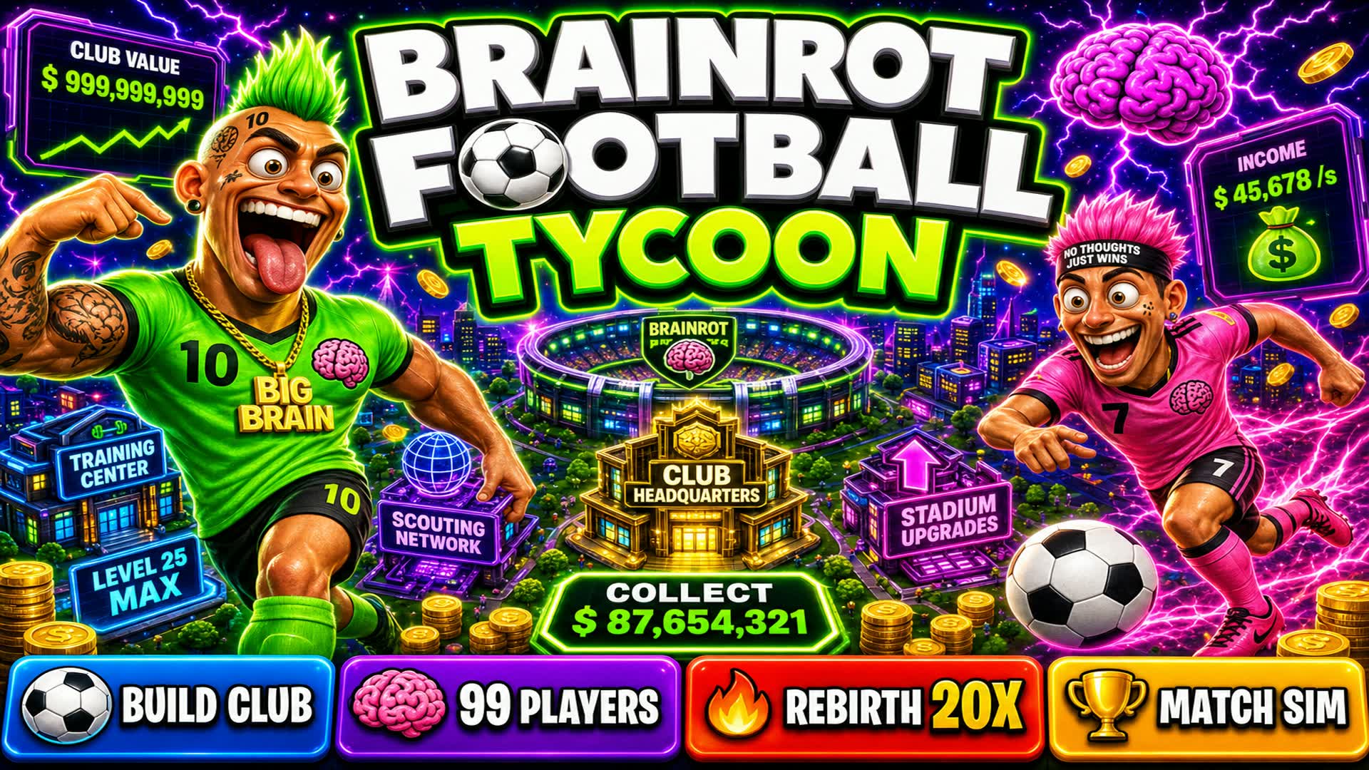 BRAINROT FOOTBALL TYCOON β Fortnite Creative map