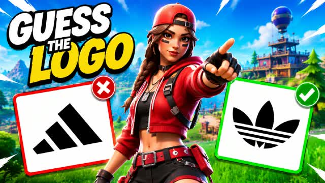GUESS LOGO ๐ PARKOUR OBBY โ Fortnite Creative map